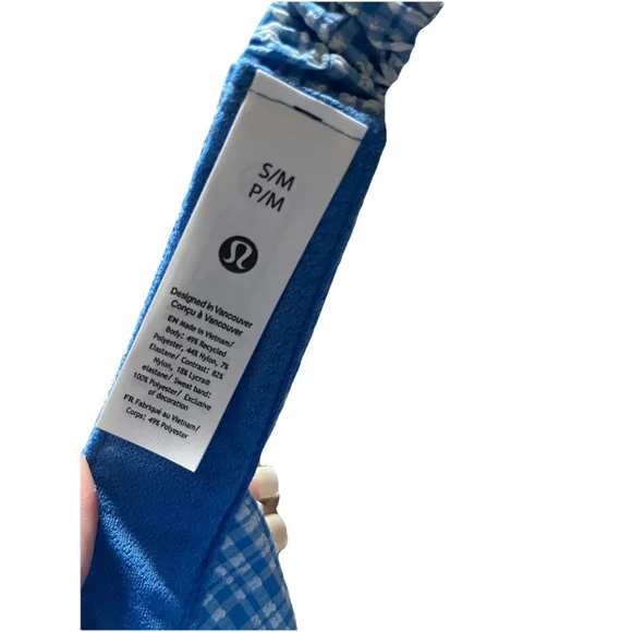 Lululemon Seersucker Check Removable Sweatband Visor BCOC Size S/M NWT - Picture 9 of 9